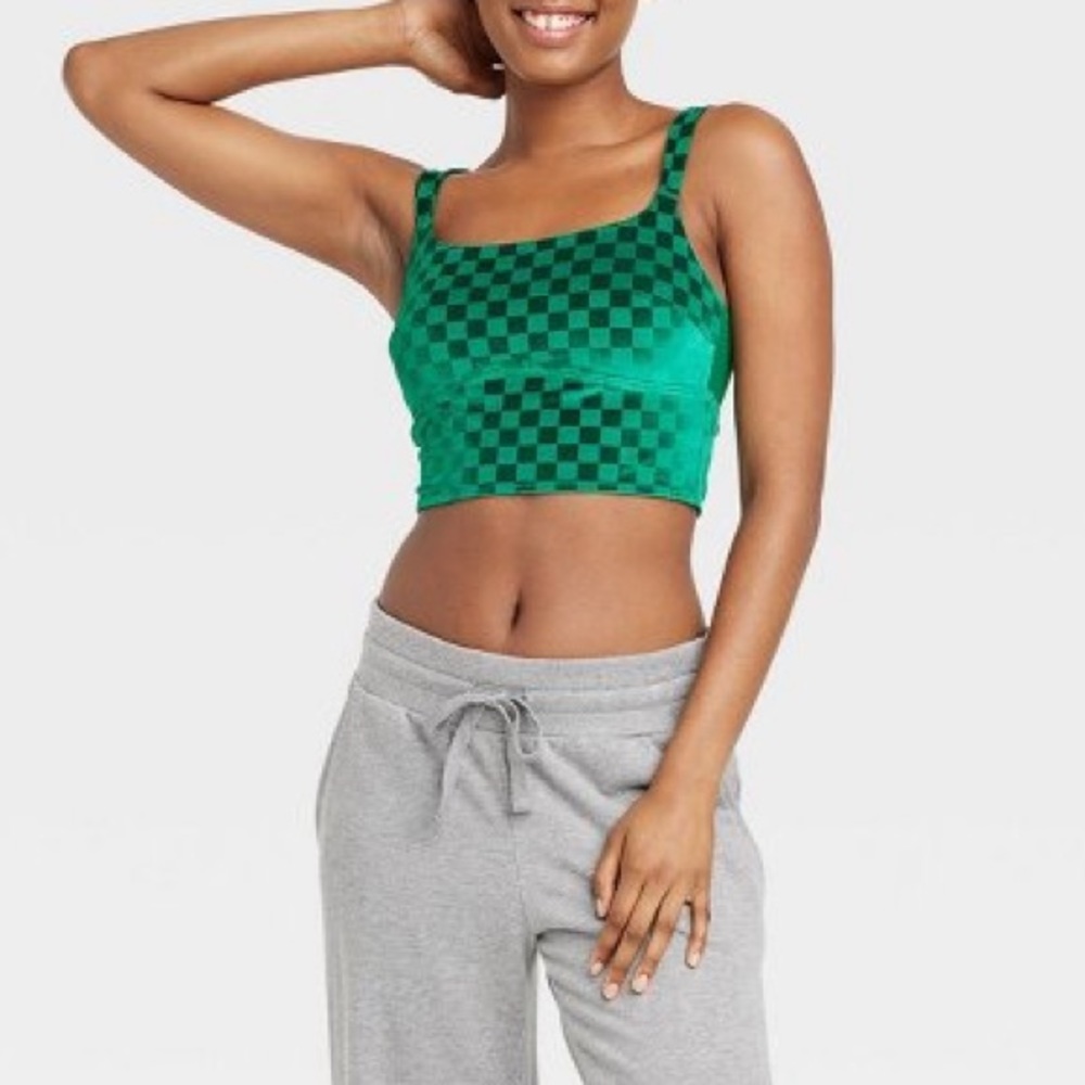 Checkered Velevt Brami Colsie Green Target